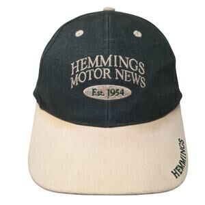 Hemmings Motor News Est. 1954 U.S. Flag Strapback Baseball Cap Green One Size